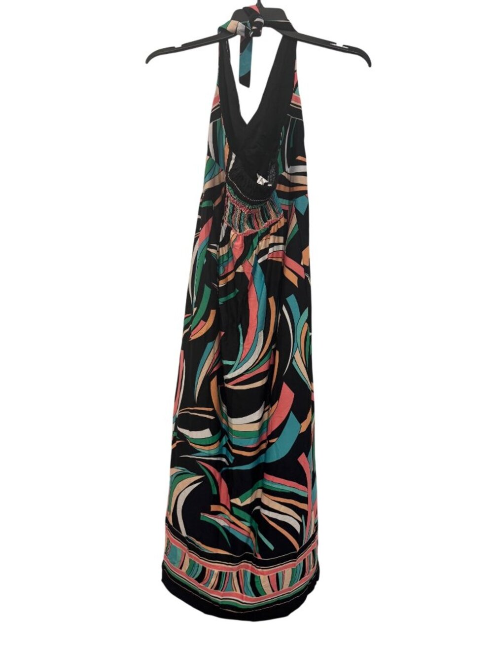 Olivia Matthews dress Womens S Multicolor Halter Maxi Size S - Picture 2 of 7